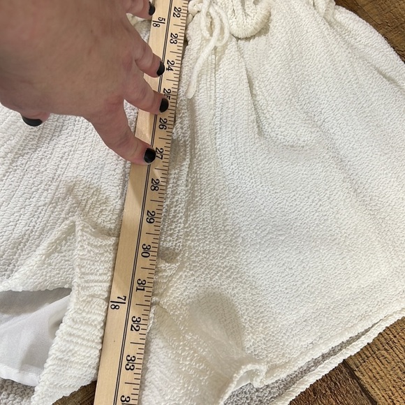 Sabo Romper Elasa Womens Small White Button Short Sleeve Textured Crinkle Swim - Picture 13 of 16